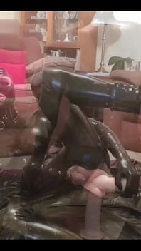Jessica's First Ever Playtime as a Latex Dolly!