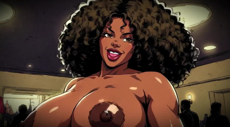 Huge Boobs: Sexy Ai Kreslené obrovské kozy se třesou