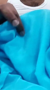 Paja de seda satinada porno - hermanastra Salwar frotar en la cabeza de la polla (88)