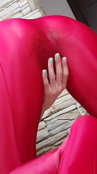Masturbation in Leggings,squirting Through Tights,pissing