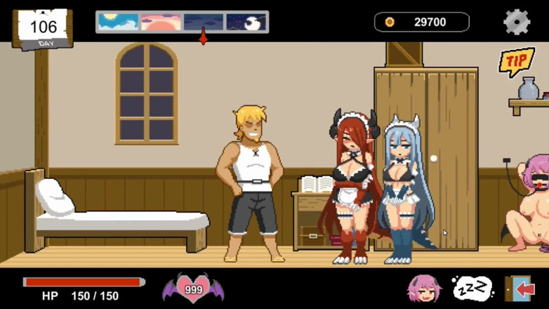 NSFWOtaku: Hentai Game - Rączka Fantazja - Jebanie Sukubu i Bar Kelnerki H...