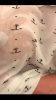 Oiled Big Tits under T-Shirt and get Orgasm putting All Vibrator in Pussy