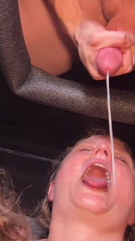 Cum Facial at the Gloryhole