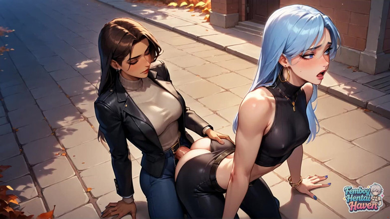 Femboy Hentai Haven: This Cool Femboy Loves a Nude Fucky-fucky on the City...
