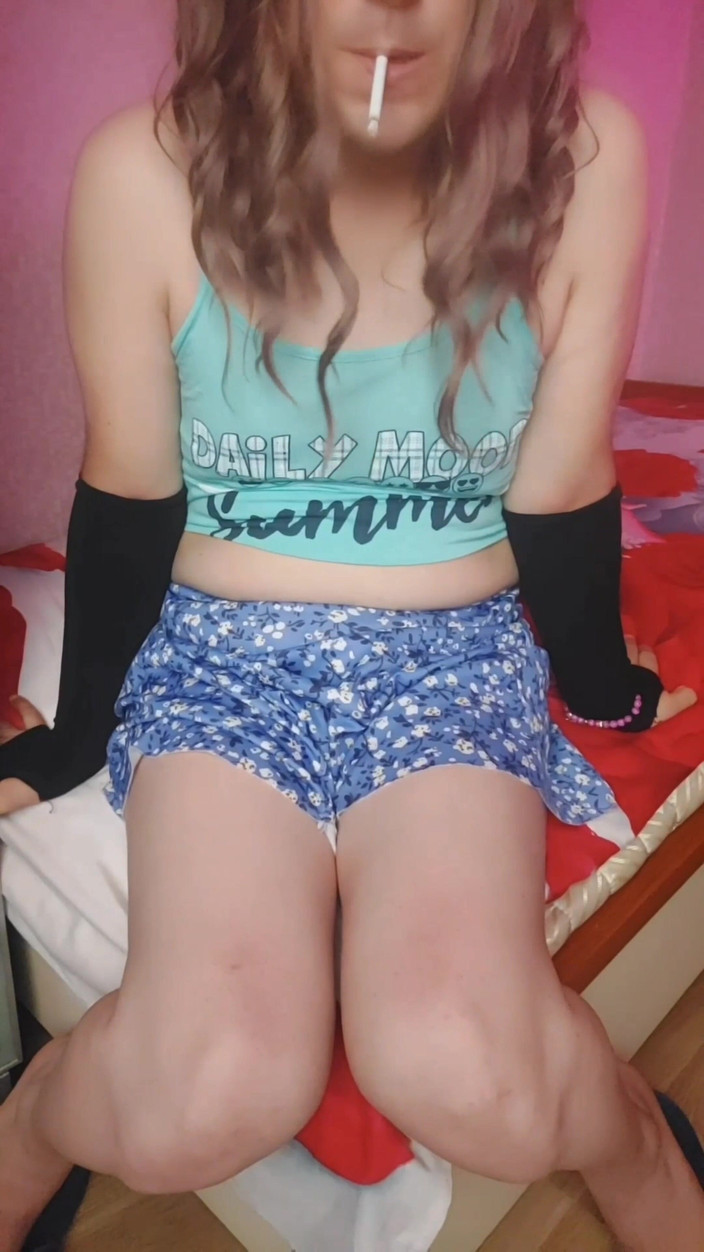Kitty_Cross: Cute Femboy in Her Private Room Making Hottie Videos Modeling...