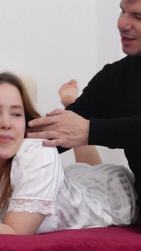 I'm Talking to My Boyfriend Cuckold on the Phone While His Stepfather Fucks Me Anal