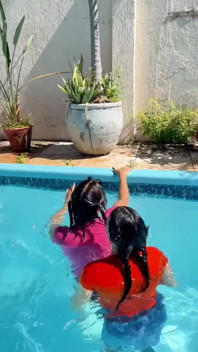 Kinky Mary Dares Me by the Pool - Wet Lesbian Teasing & Anal Plugs