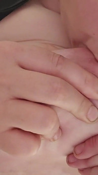 Sucking on My Big Natural Tits