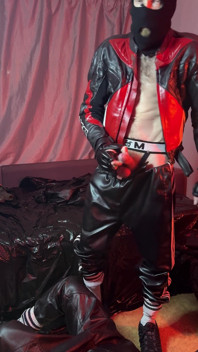 Scally Chav Guys Have Fun in Leather Sport Gear