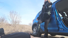 Mistressyammyboots: 靴子支配户外