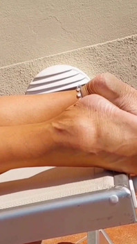 Selena's Outdoor Posing and Reverse Footjob