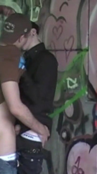 Blond twink fucked in cruising outdoor by Arab top dominant boy