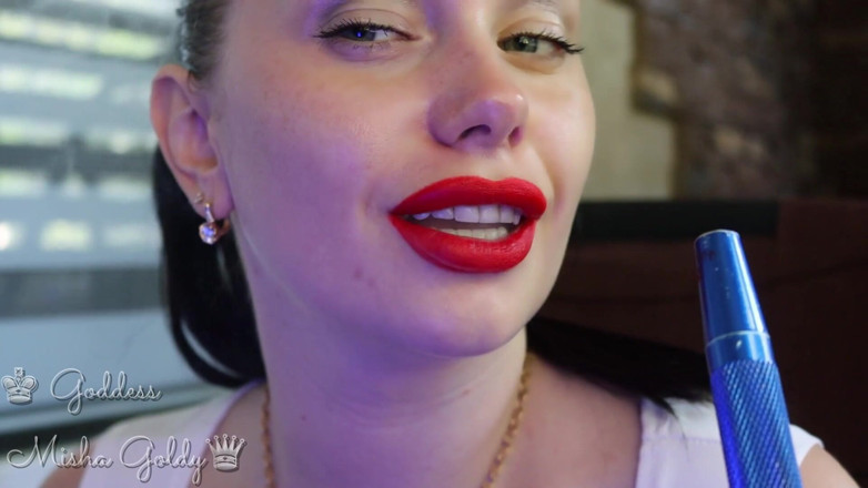 Goddess Misha Goldy: Komm zu meiner großen roten verführung und großem hookah-rauch!