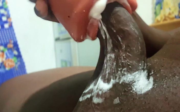 Bbc-godaddy: BBC Homemade Toy Throat Creamy Fuck