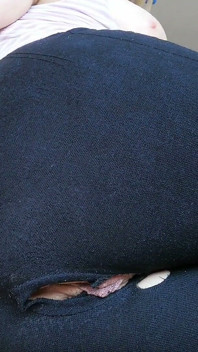 Raven Fingering Ass and Pussy While Watching a Porn Video