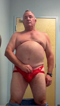 Stripping in Office Restroom