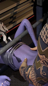 Hanzo जिम में विधवा निर्माता की गांड को जोर से चोद रहा है । Overwatch पैरोडी