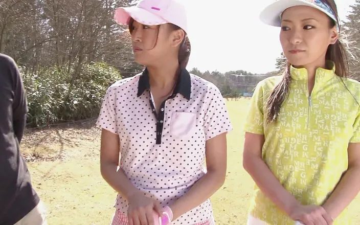 The Asian Sports: Playing a couple of holes with hot Japanese tarts
