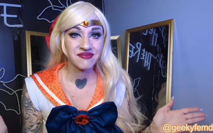Geeky Femdom: Sailor Venus Cucks Tuxedo Mask