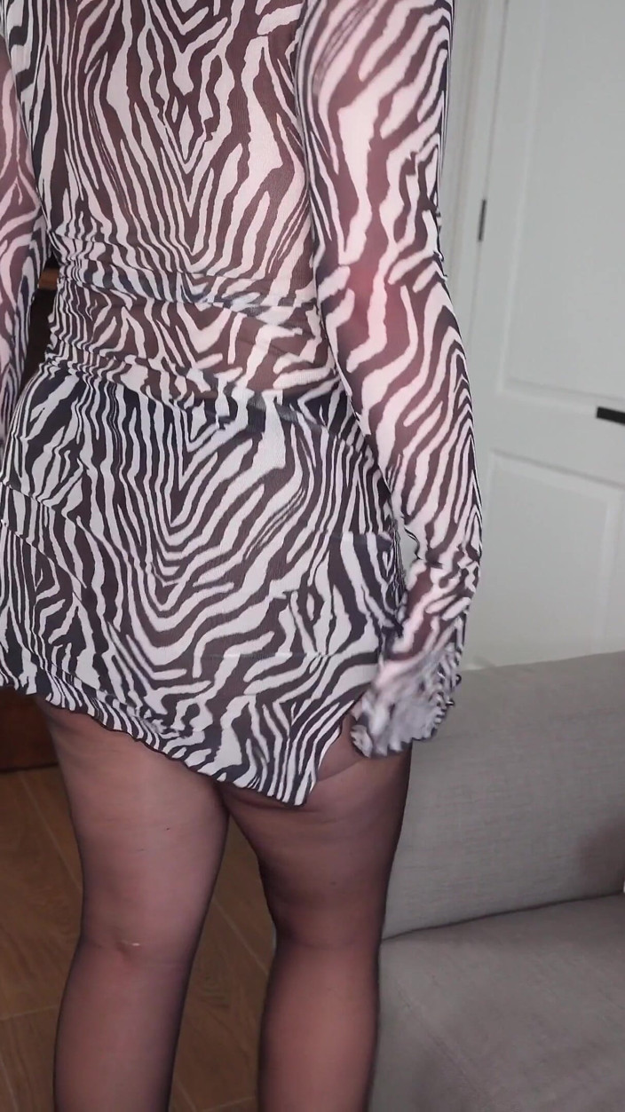 Alina Rose: Sega con coscia e culo in collant neri sexy con...