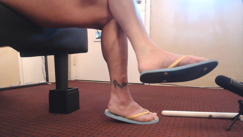 Abby Anna: ASMR zitronenblau, flip-flops, schuhspiel ohrfeigen