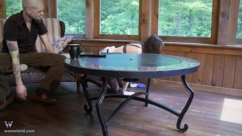 Wasteland: Submissive slut maid spills step brother's coffee