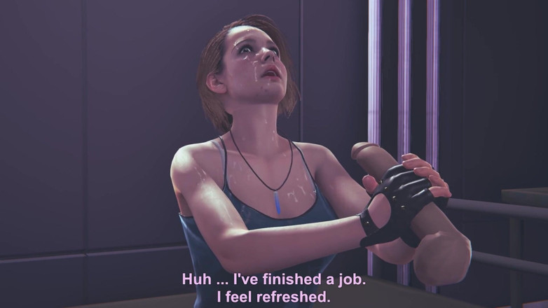 Waifu club 3D: Jill Valentine branle ta bite sur le visage