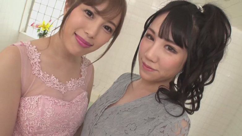Eros721 official: Two Horny Japanese Girls with Big Tits Take a Bubble...