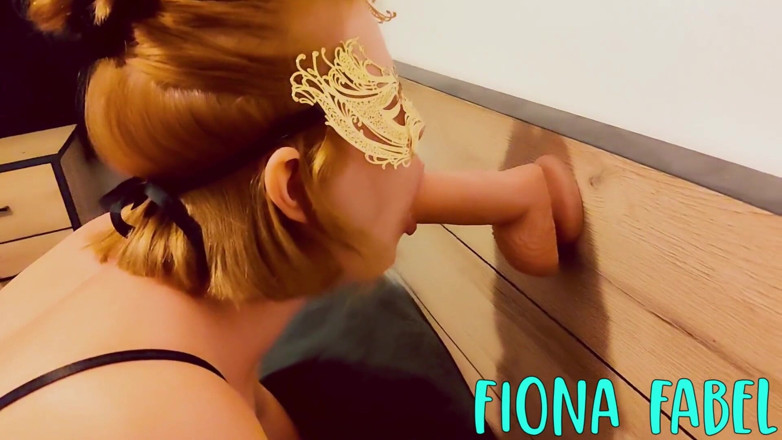 FionaFabel: Practicing my blowjob skills with my chastity slave