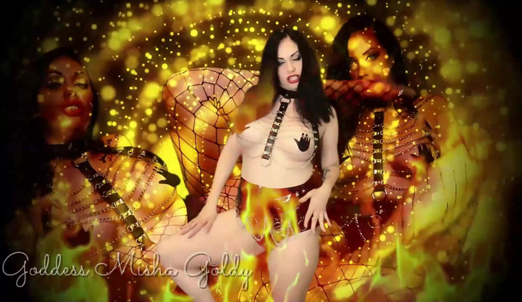 Goddess Misha Goldy: Nippen door te nippen van sexy Succubus zal je ziel...
