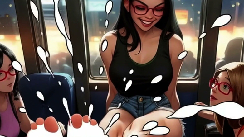 Spicy Toons: Lin Loves Stroking Your Cock with Her Feet
