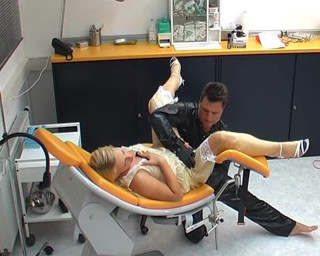 Rubber & Clinic Studio - 1ATOYS: Kinky rubber fucking on the gynchair