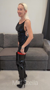 Thigh High Boots with a Little Black Dress