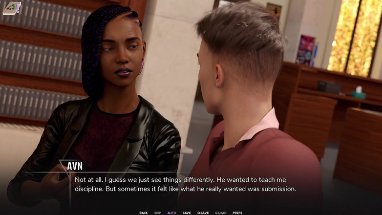 AVN Teller: Taboe University # 03 - chechie met mooie zwarte 18-jarige en blauwharige emo