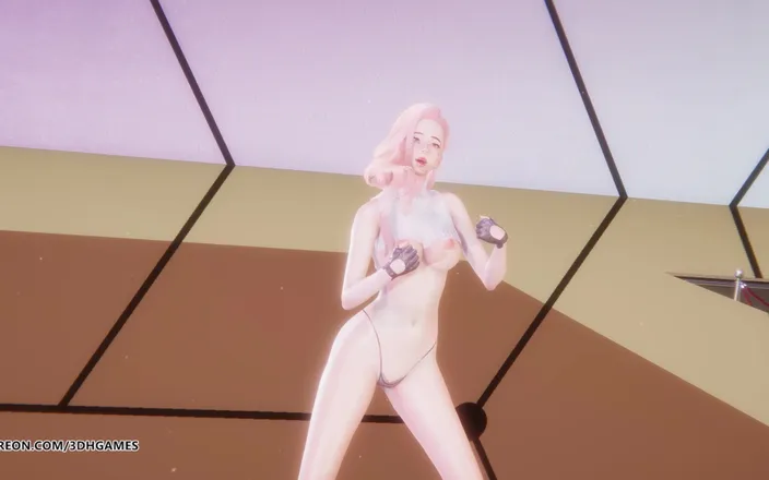 3D-Hentai Games: [mmd] Le Sserafim - Perfect Night Seraphine Striptease Dance League of...