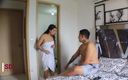 Venezuela sis: Возбужденная мачеха сбрасывает свое полотенце - порно на испанском