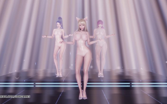 3D-Hentai Games: [MMD] Momoland - Baam Ahri Kaisa Evelynn sexy nahý tanec League...