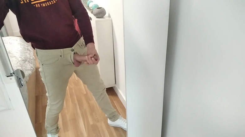 Elvissc: Amateur-mann wichst großen schwanz sehr hart und venous, bevor er...