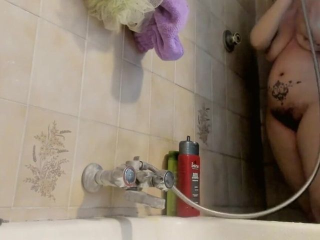 Your Beautiful Italian in the Shower with Her Big Hairy Pussy (Nicoletta Fetish)