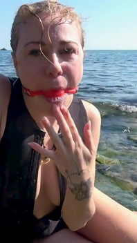 Ball gag & Mặt nạ lặn ngập nước - Wetsuit Beach Fun