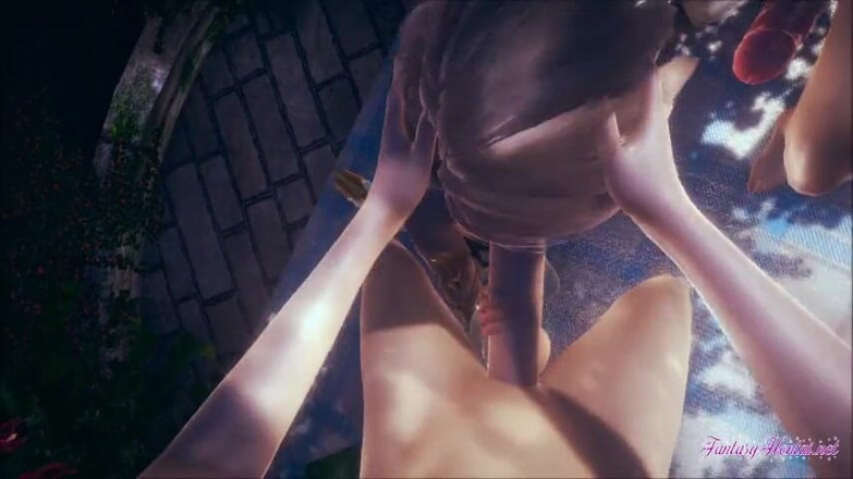 Yaoitube: Yaoi femboy - Erik iki yarak emiyor ve ağzına ve üstüne boşalıyorlar