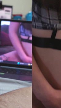 Můj nevlastní otec našel moje porno video !! Chycen při činu! Vzájemná masturbace!!