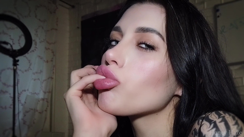 Honey Haze: Srepsiter Gentle Blowjob Turns Into a Rough Anal Sex. Honey...