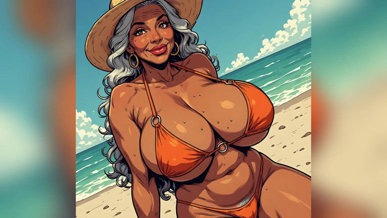 AI Porn: การ์ตูนสาวชายหาดคนสวย