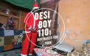 Indian desi boy: Chàng trai Chrismas vui vẻ khiêu dâm desiboy và thủ...