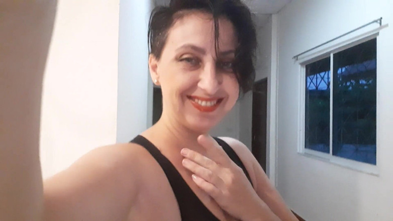 Regina Noir: Video solo regina nior. Celana dalam transparan hitam - 1