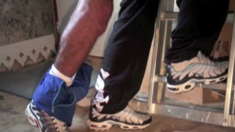 AMATOR PORN MADE IN FRANCE: Sneaker humliation for twink and master fetish boy
