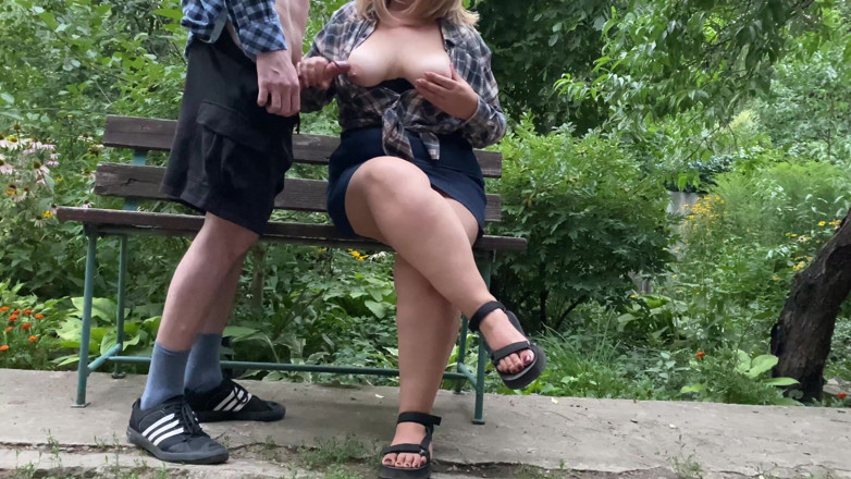 OurFetishLife: Stepmom MILF lets me cum on her tits