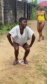 Naughty African Teen Showcasing Their Asses in Broad Daylight