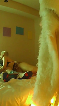 Amateur couple - sniff your ass and cum BTS